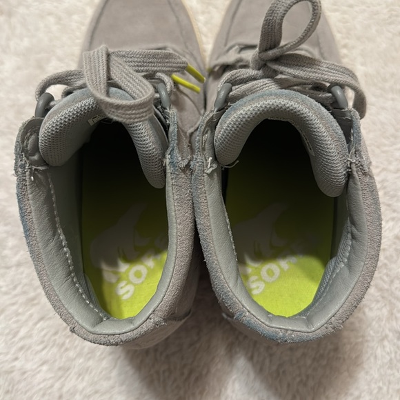 🩶EUC Sorel Out N About Waterproof Leather Wedge Sneakers - Picture 7 of 12